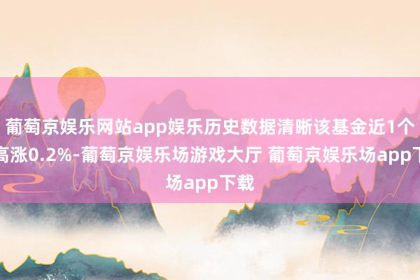 葡萄京娱乐网站app娱乐历史数据清晰该基金近1个月高涨0.2%-葡萄京娱乐场游戏大厅 葡萄京娱乐场app下载